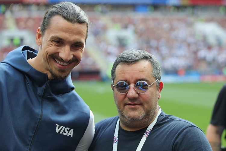 Zlatan Ibrahimovic và người đại diện Mino Raiola