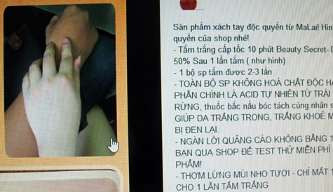Làm trắng siêu tốc thành... siêu hại!