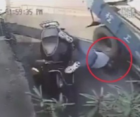 [VIDEO] Thoát chết thần kỳ nhờ đội "mũ bảo hiểm xịn"