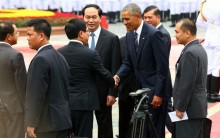hoa hau thu thao duoc gap go tong thong obama