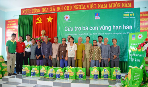 PVFCCo hỗ trợ hơn 1,2 tỷ đồng cứu trợ bà con vùng hạn hán Nam Trung Bộ