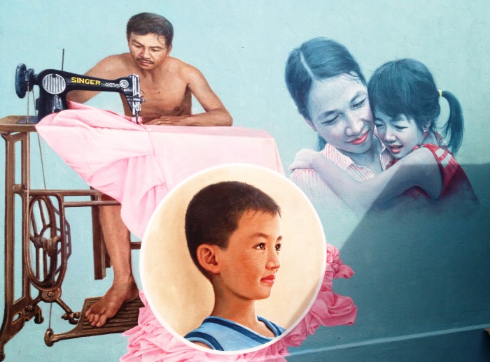 Độc đáo làng bích họa ở xứ Quảng
