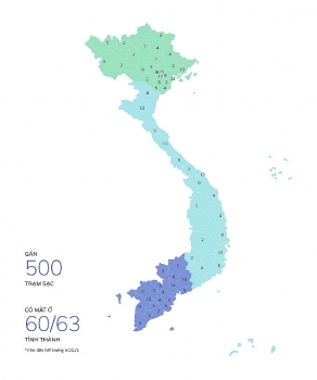 VinFast lắp đặt thần tốc hơn 8.100 cổng sạc ô tô, xe máy điện tại 60 tỉnh thành