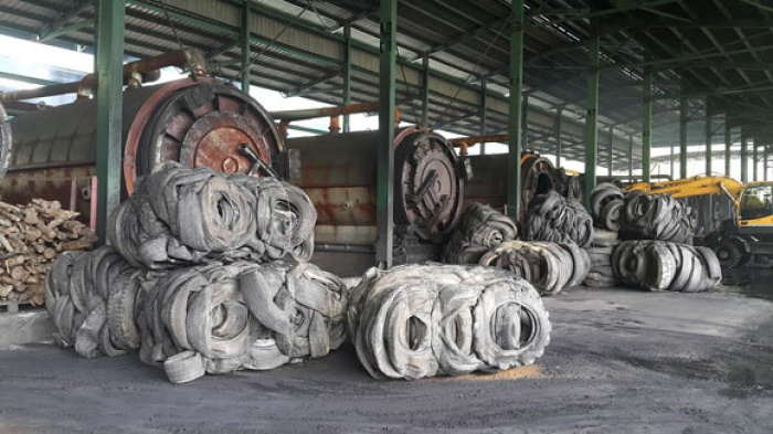 Biến phế thải cao su thành... “vàng đen” bien phe thai cao su thanh vang den