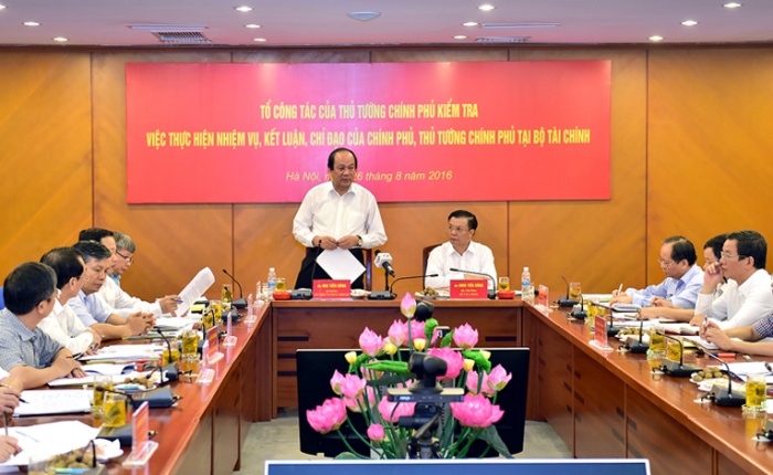 to cong tac cua thu tuong kiem tra tai bo ke hoach va dau tu bo tai chinh