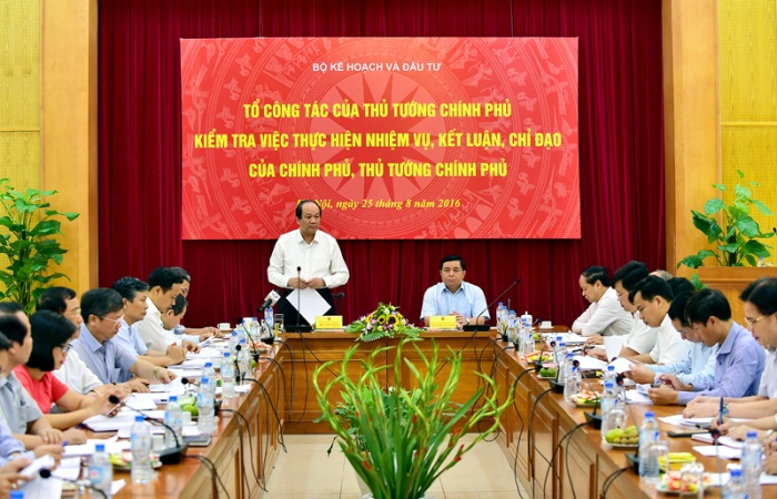 to cong tac cua thu tuong kiem tra tai bo ke hoach va dau tu bo tai chinh