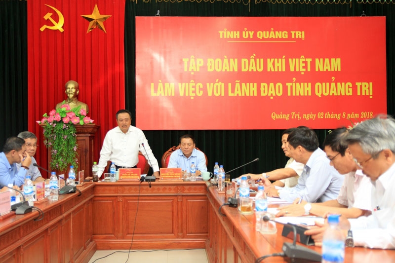 chu tich hdtv petrovietnam tran sy thanh lam viec voi tinh quang tri ve mo khi bao vang