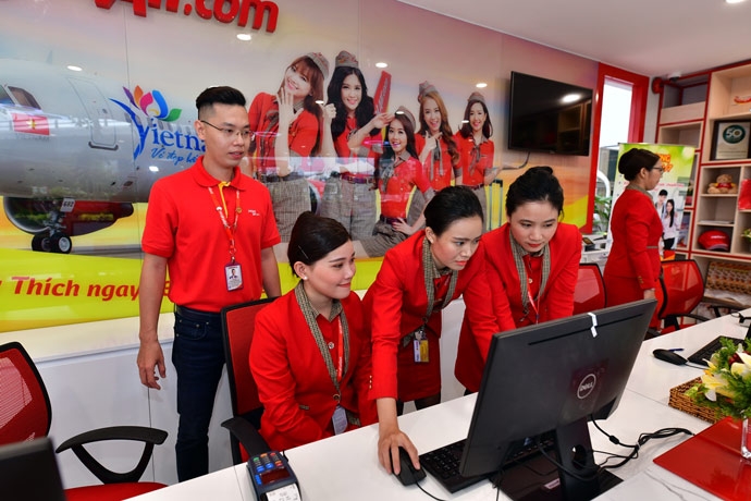 vietjet khai truong phong ve moi cung to hop dich vu toan dien cho khach hang