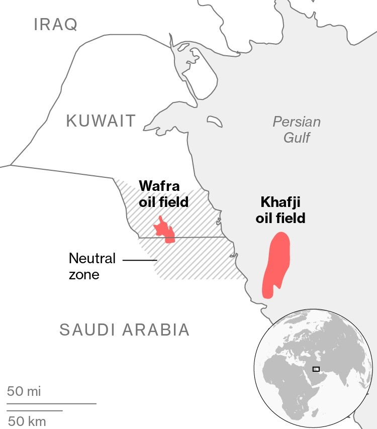 chevron som noi lai khai thac dau tai vung phan chia giua a rap xe ut kuwait