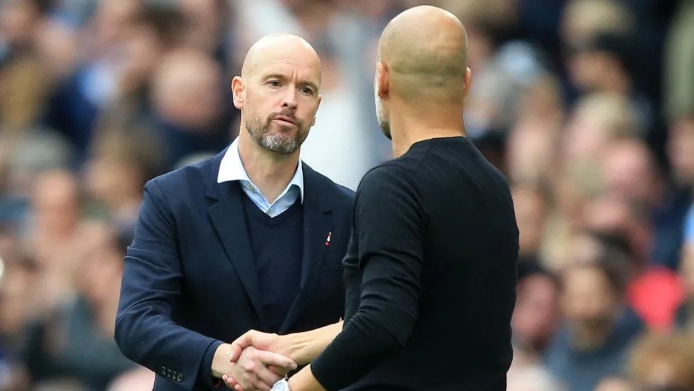 Erik Ten Hag cảm ơn Pep Guardiola và Man City vì đã cho Man Utd một 