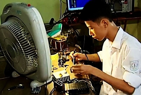 Cậu học trò chế tạo “điều hòa không khí”