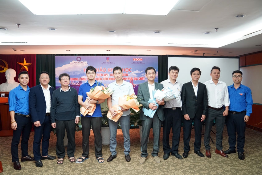 Thanh niên VPI, HUMG, FECON trong công tác nghiên cứu khoa học, lĩnh vực địa chất