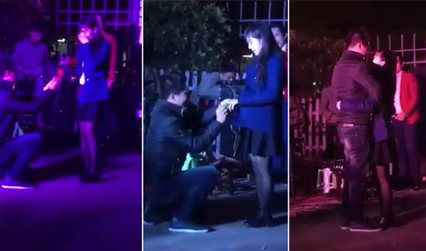 [VIDEO] Màn cầu hôn ngọt ngào trong đêm Giáng sinh