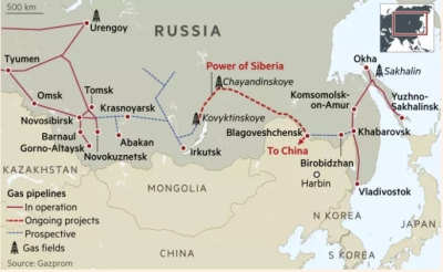 Power of Siberia thắt chặt hai cường quốc Nga - Trung power of siberia that chat hai cuong quoc nga trung