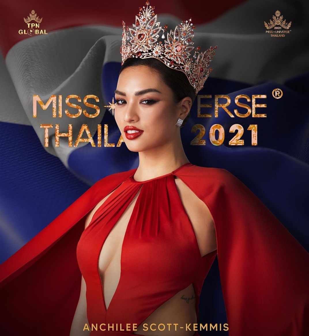 Lộ diện chiếc vương miện đính toàn đá quý của Hoa hậu Hoàn vũ Thái Lan 2022