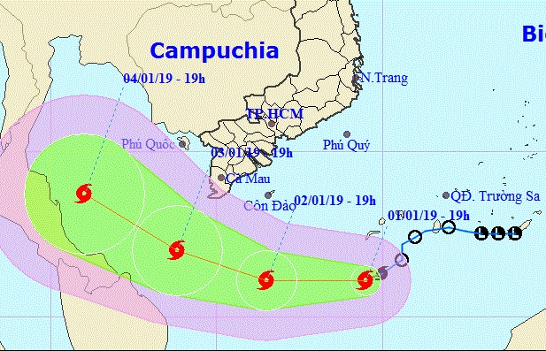 Mỏ Sông Đốc dừng khai thác tránh Bão số 1 Pabuk