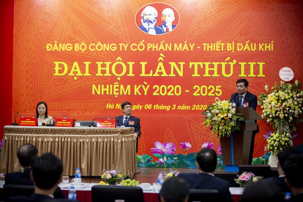 pv machino to chuc dai hoi dang bo lan thu iii nhiem ky 2020 2025