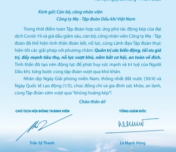 Lãnh đạo PVN gửi thư động viên người lao động trong "khủng hoảng kép"