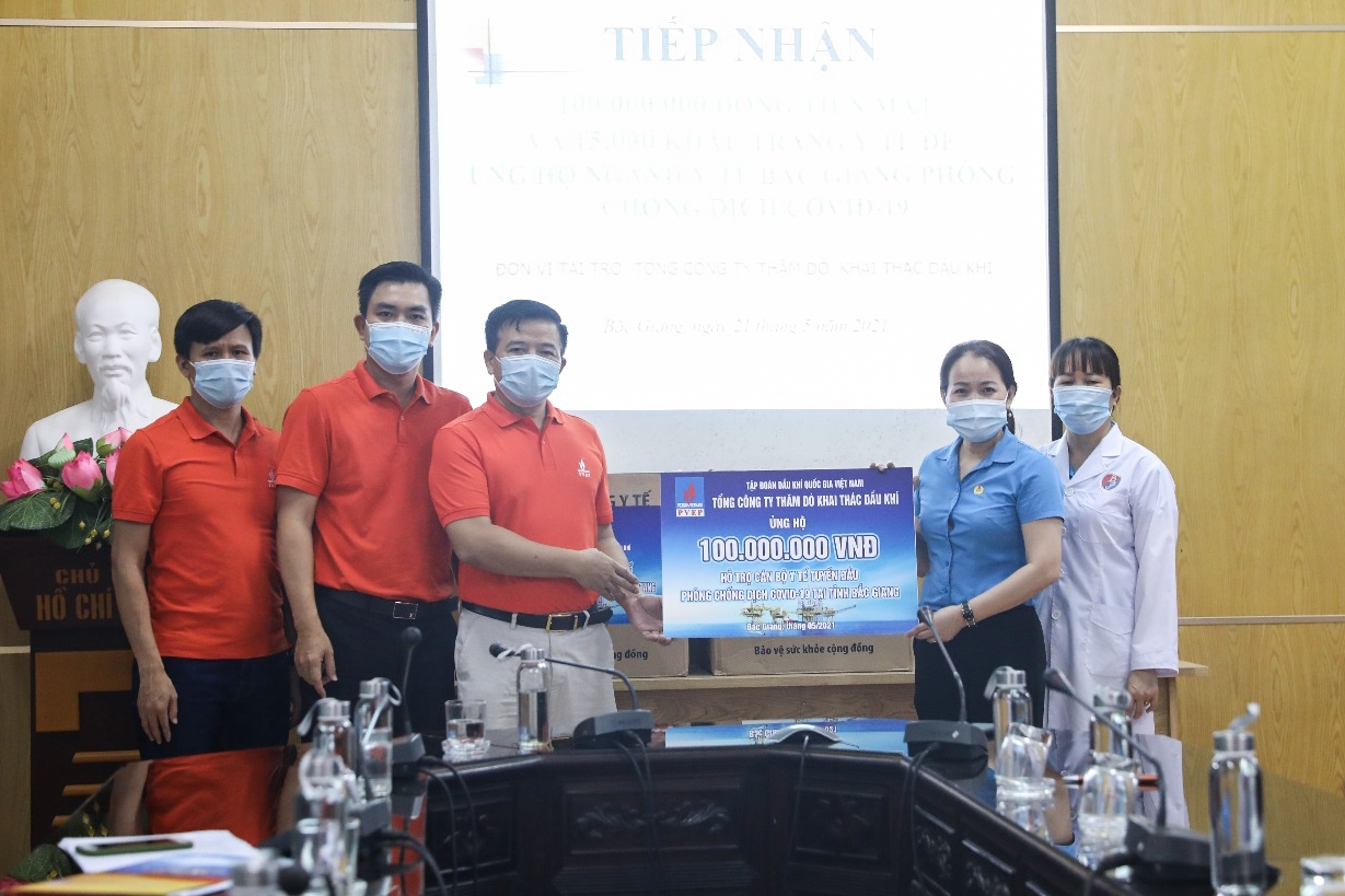 PVEP hỗ trợ y tế tuyến đầu phòng chống dịch Covid-19 tại tỉnh Bắc Giang