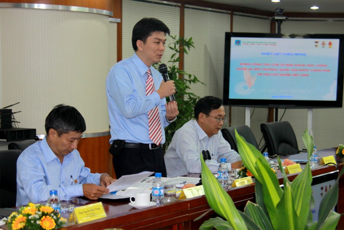Ủy ban Khoa học Công nghệ và Môi trường Quốc hội làm việc với Viện Dầu khí Việt Nam