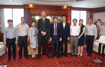 Tổng giám đốc Petrovietnam Lê Mạnh Hùng tiếp lãnh đạo Perenco Việt Nam