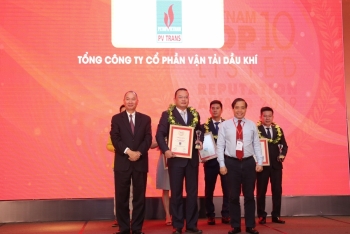 PVTrans được vinh danh Top 10 Doanh nghiệp niêm yết uy tín năm 2019