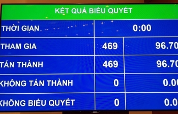 100% đại biểu Quốc hội tham gia biểu quyết tán thành phê chuẩn Hiệp định CPTPP