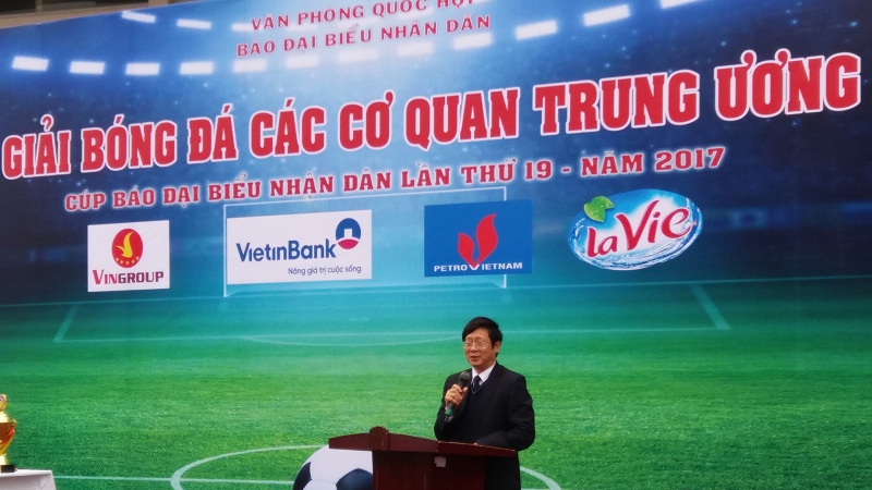 Khai mạc Giải bóng đá Cup Báo Đại biểu Nhân dân năm 2017 khai mac giai bong da cup bao dai bieu nhan dan nam 2017