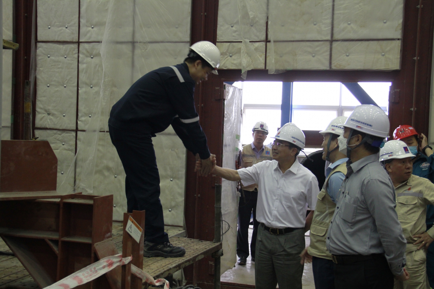 Chủ tịch HĐTV Petrovietnam Hoàng Quốc Vượng: Đảm bảo tiến độ mốc hòa điện đồng bộ Tổ máy số 1 NMNĐ Thái Bình 2