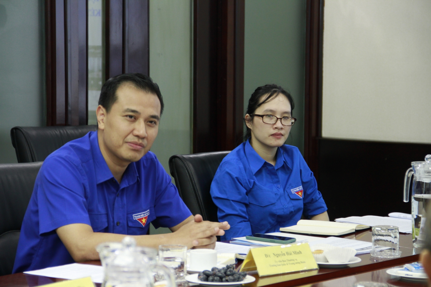 doan thanh nien tap doan lam viec voi doan khao sat thuc hien quy che can bo doan