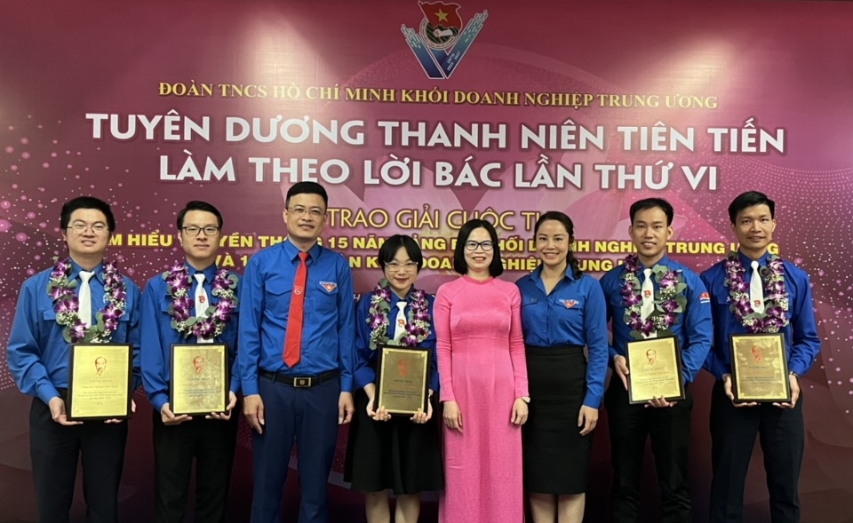 5 đại biểu của Tuổi trẻ Dầu khí được tuyên dương Thanh niên tiên tiến làm theo lời Bác
