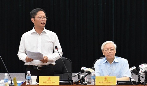 tong bi thu nguyen phu trong tien do xu ly 12 du an yeu kem da buoc dau dat ket qua tich cuc o mot so du an