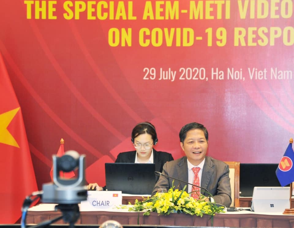 hoi nghi bo truong kinh te asean nhat ban dac biet ve ung pho dai dich covid 19