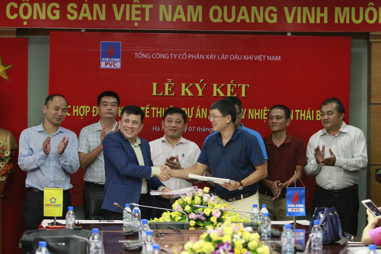 pvc ky ket 5 hop dong quan trong trien khai du an nmnd thai binh 2