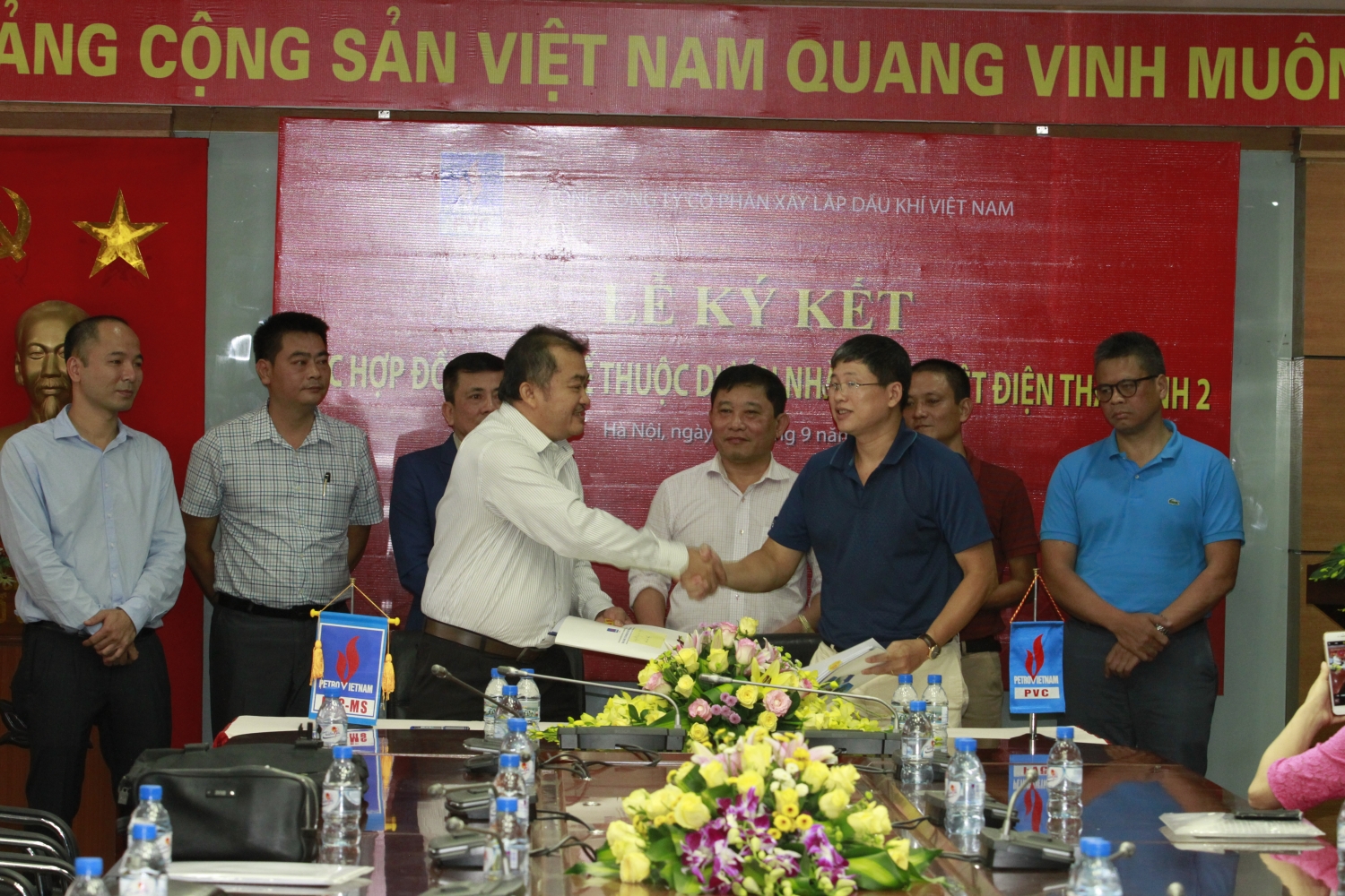 pvc ky ket 5 hop dong quan trong trien khai du an nmnd thai binh 2