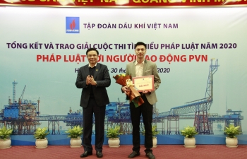 Tổng kết và trao giải cuộc thi tìm hiểu “Pháp luật với người lao động PVN”