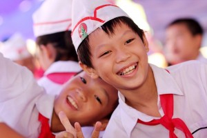 Khoảnh khắc ngộ nghĩnh ngày khai trường