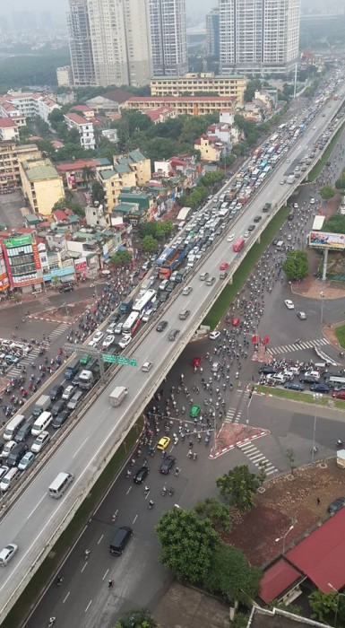 ha noi giao thong te liet o duong vanh dai 3
