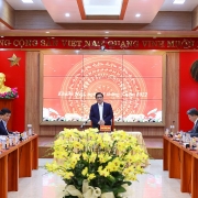 Thủ tướng Phạm Minh Chính làm việc với Ban Thường vụ Tỉnh ủy Khánh Hòa