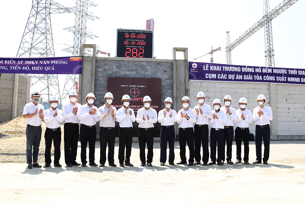 Khai trương đồng hồ đếm ngược thời gian cụm dự án giải tỏa công suất NMNĐ BOT Vân Phong 1