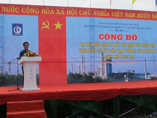du an nang cap mo rong nmld dung quat ban giao mat bang tai dinh cu