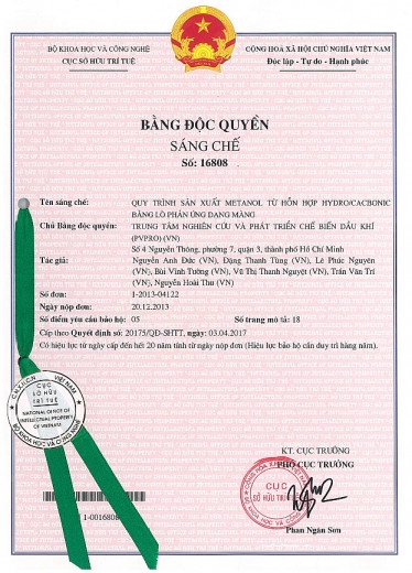 vien dau khi viet nam duoc cap bang doc quyen sang che