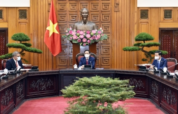 Thủ tướng Chính phủ Phạm Minh Chính tiếp Chủ tịch COP26