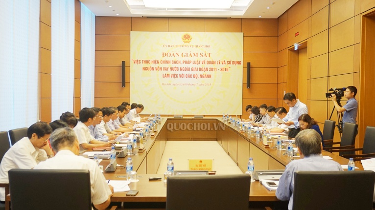 doan giam sat cua uy ban thuong vu quoc hoi lam viec voi bo tai chinh