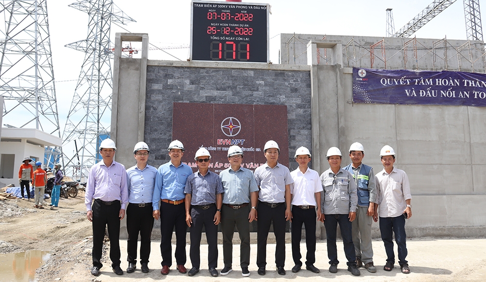 Tranh thủ thời tiết thuận lợi, đẩy nhanh tiến độ thi công cụm công trình giải tỏa công suất NMNĐ BOT Vân Phong 1