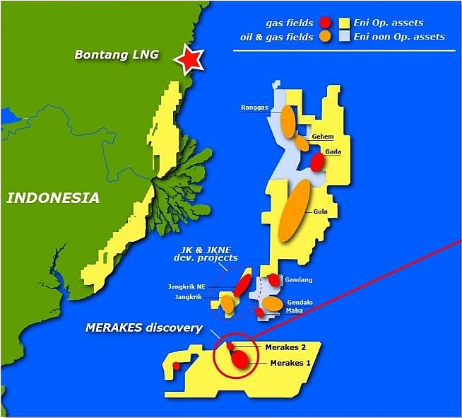 eni du kien khoan mo khi merakes ngoai khoi indonesia trong thang 32019
