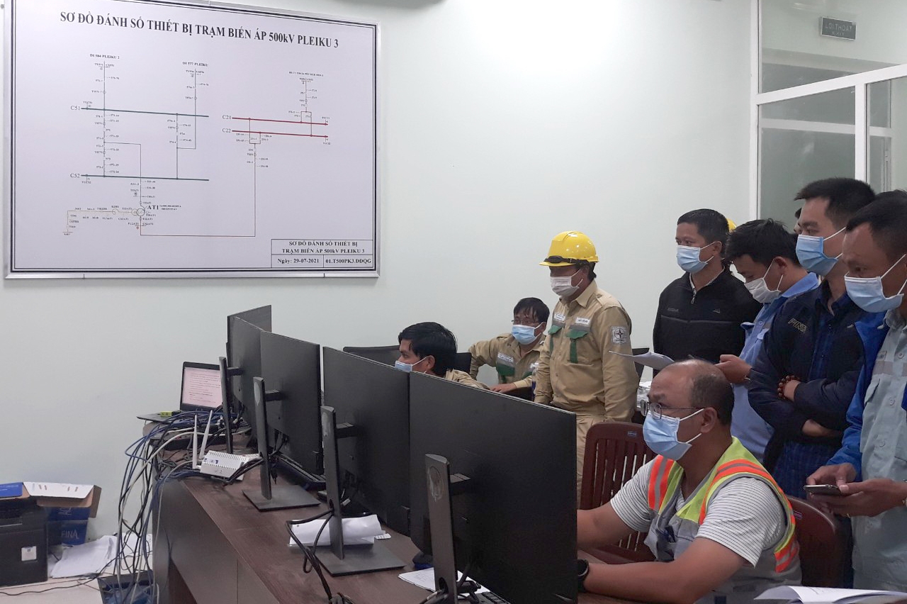 PTC3 hỗ trợ kỹ thuật chủ đầu tư nhà máy điện gió đóng điện Trạm biến áp 500kV Pleiku 3