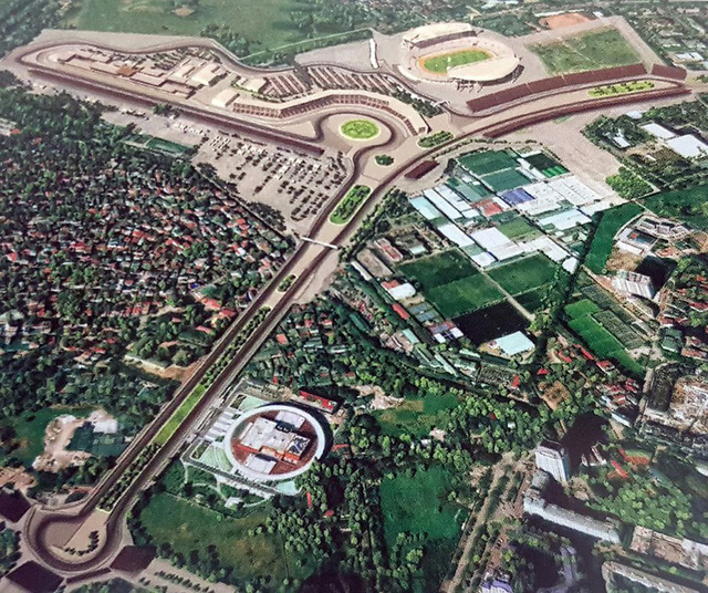 he lo duong dua f1 tai ha noi