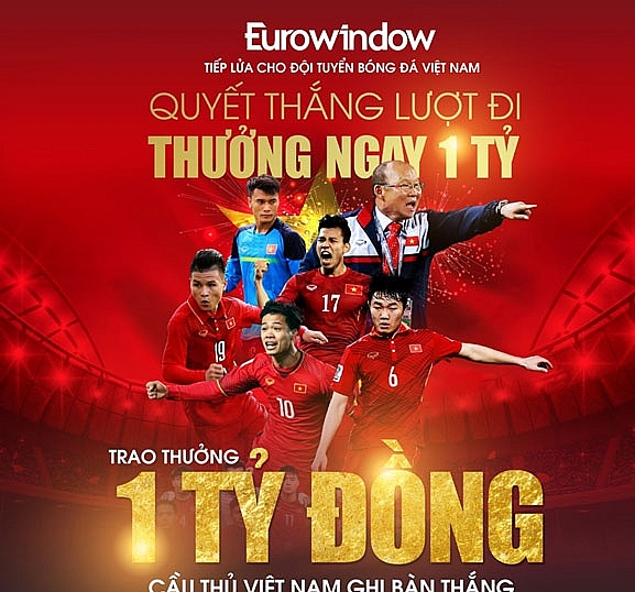 eurowindow nang gia tri tang thuong cau thu len 1 ty dong