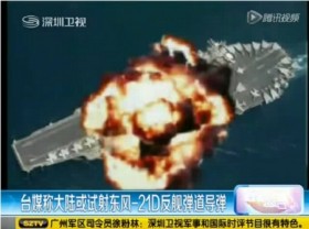 Trung Quốc tung video mô phỏng tên lửa Đông Phong "hạ" tàu sân bay Mỹ